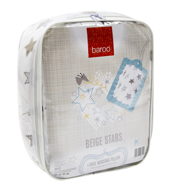 Baroo Beige Stars Maternity Pillow