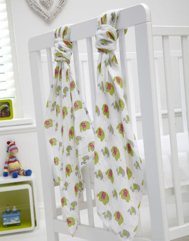 Baroo Ellefunk Muslin Squares 100x100 Pack Of 2