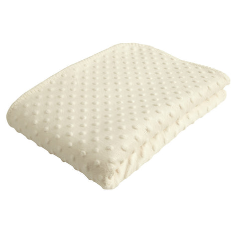 Baroo Luxury Bubble Bob Cream Pram Blanket