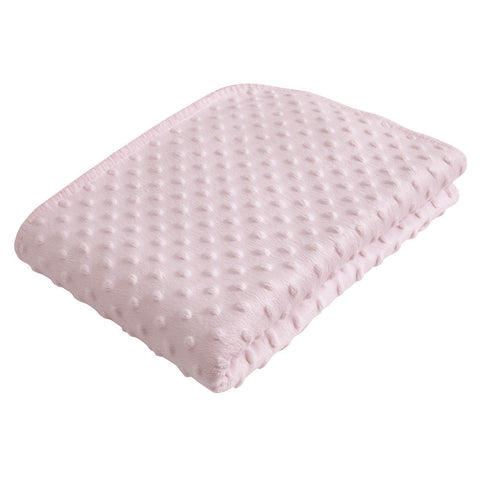 Baroo Luxury Bubble Bob Pink Pram Blanket