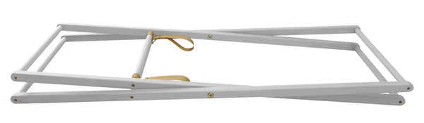 Baroo Moses Basket Stand White Wood