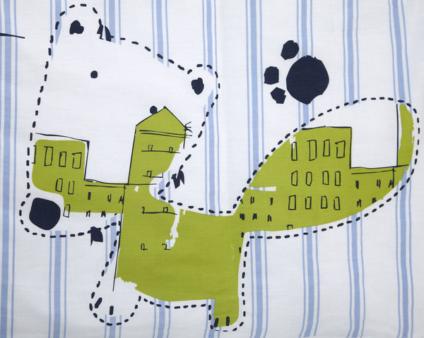 Baroo Urban Fox Cotbed Duvet Cover And Pillow Case Set